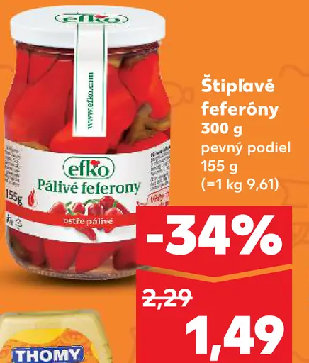 Efko Štipľavé feferóny