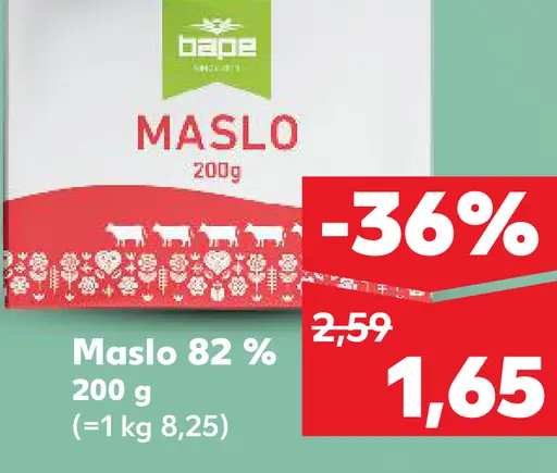 Naše Bio Maslo 82%
