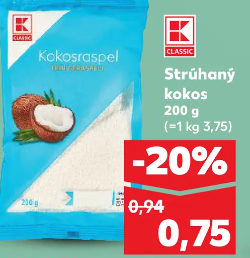 K-Classic Strúhaný kokos