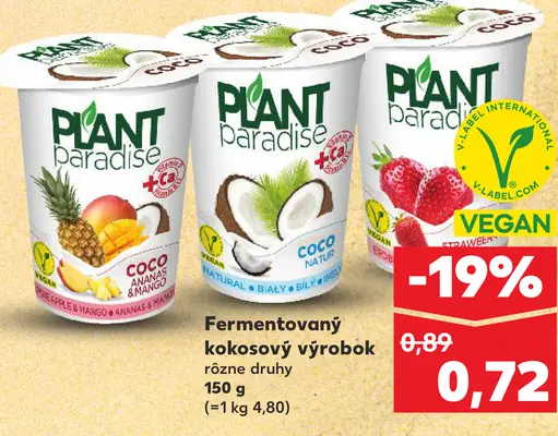 Plant Paradise Fermentovaný kokosový výrobok