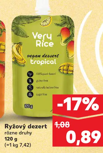 Very Rice Ryžový dezert tropical