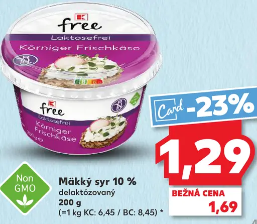 K-free Mäkký syr 10 % delaktózovaný