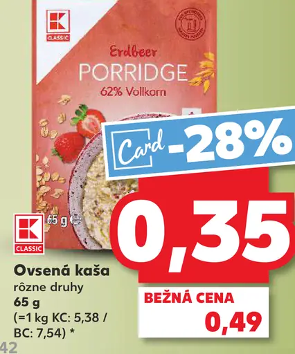 K-Classic Ovsená kaša