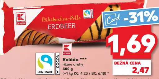 K-Classic roláda Erdbeer