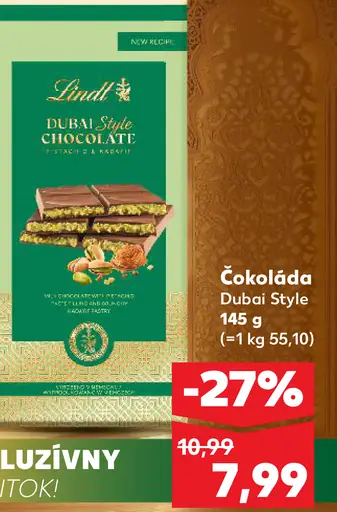 Lindt Čokoláda Dubai Style