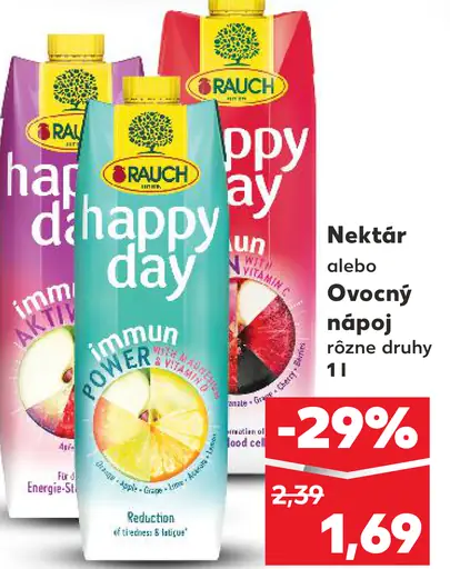 Rauch nektár alebo ovocný nápoj
