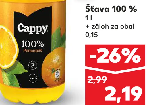 Cappy Šťava 100 %