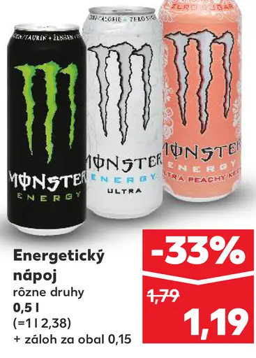 Monster energetický drink plechovka