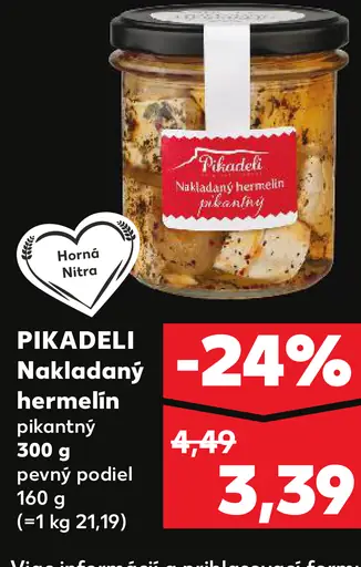 Pikadeli Nakladaný hermelín pikantný