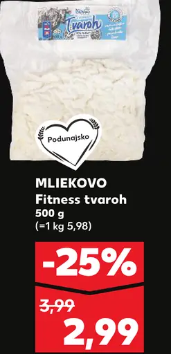 Mliekoo Fitness tvaroh