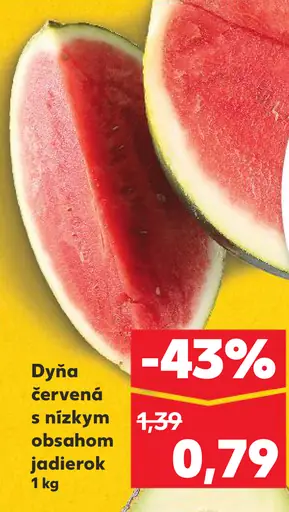 Dyňa červená s nízkym obsahom jadierok
