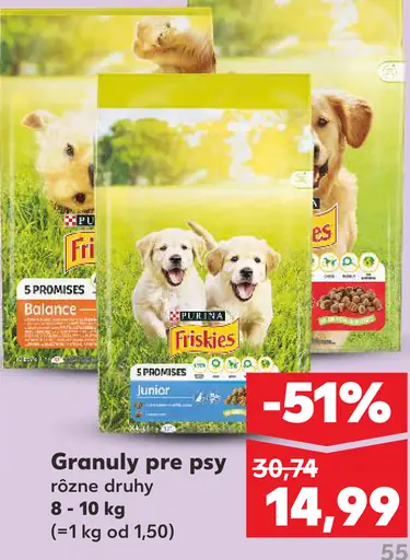 Friskies granuly pre psy