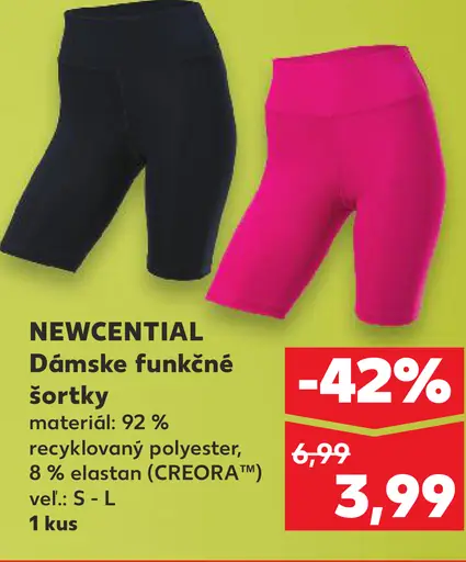 Newcential Dámske funkčné šortky