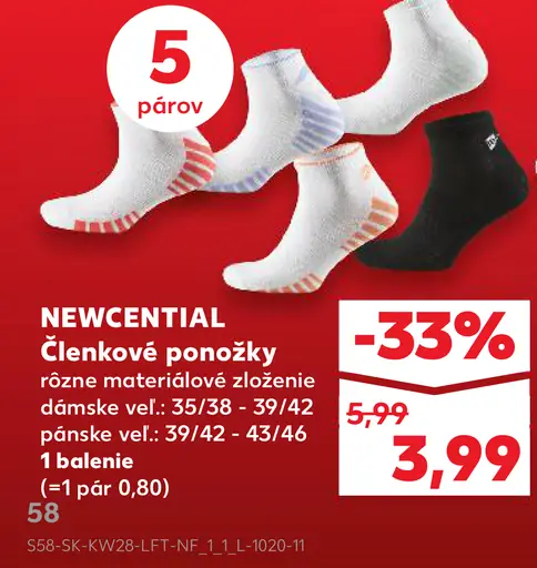 Newcential Členkové ponožky