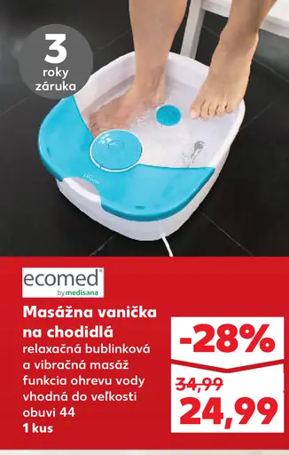 Ecomed Masážna vanička na chodidlá