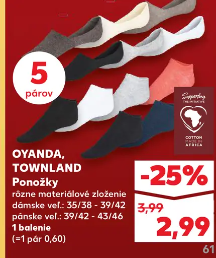 Oyanda, Townland Dámske ponožky