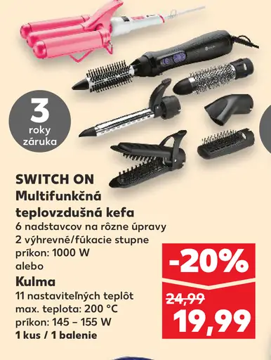 Switch On Multifunkčná teplovzdušná kefa
