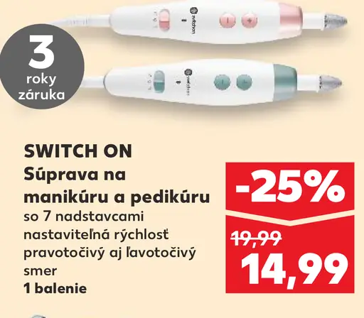 Switch On Súprava na manikúru a pedikúru