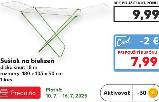 Sušiak na bielizeň