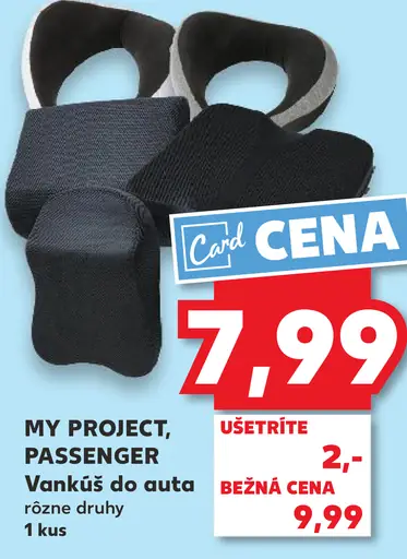 MY PROJECT, PASSENGER Vankúš do auta