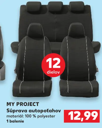 MY PROJECT Súprava autopotahov