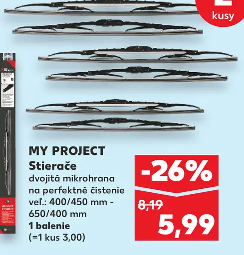 MY PROJECT Stierače
