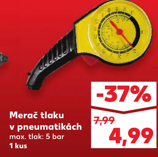 Merač tlaku v pneumatikách