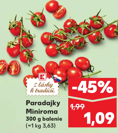 Paradajky Minioroma
