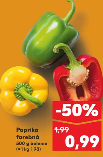 Paprika farebná