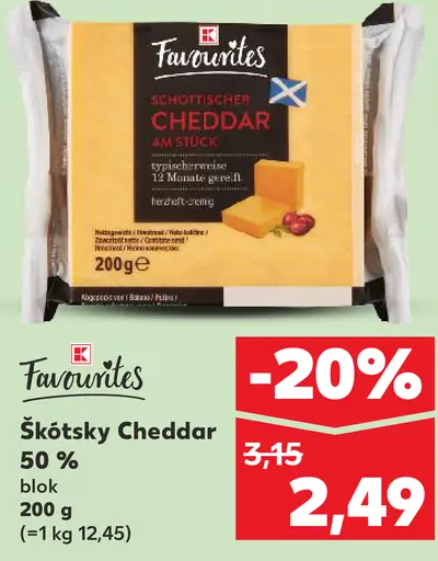 Favorites Škótsky Cheddar