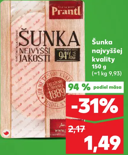 Prantl Šunka nejvyšší jakosti
