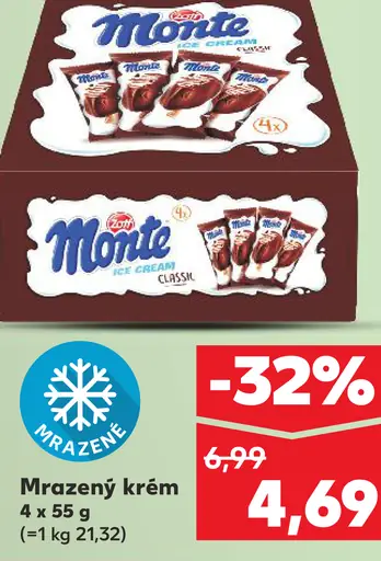 Monte Mrazený krém