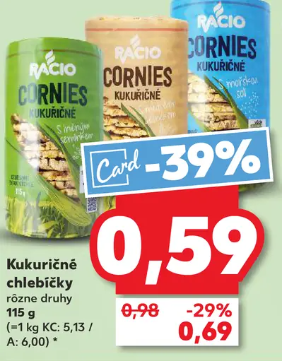 Racio Kukuričné chlebíčky