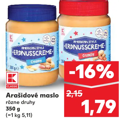 K-Classic Arašidové maslo