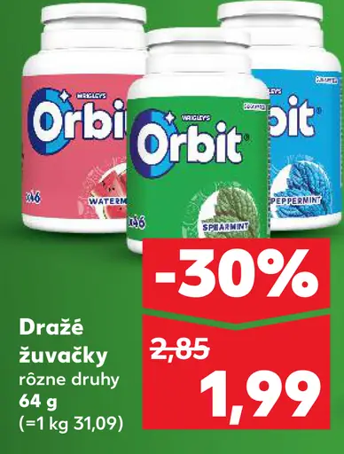 Orbit Dragee žuvačky