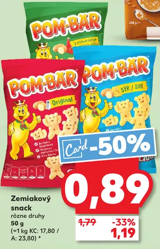 Pom-Bär zemiakový snack