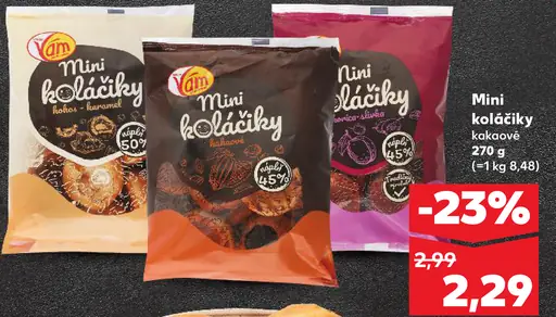 Yam Mini koláčiky kakaové