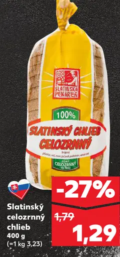 Slatinský celorzny chlieb