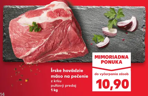 Írske hovädzie mäso na pečenie