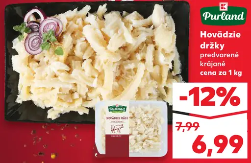 Hovädzie držky predvarené, krájané