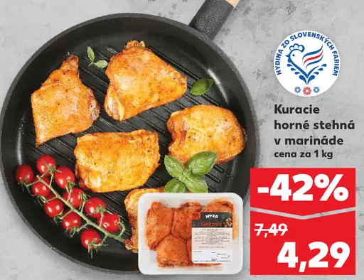 Kuracie horné stehná v marinade