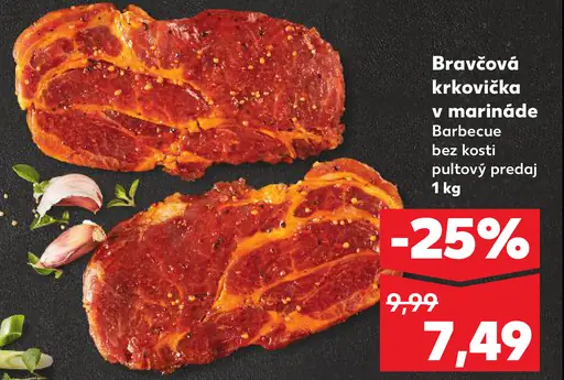 Bravčová krkovička v Barbecue marináde