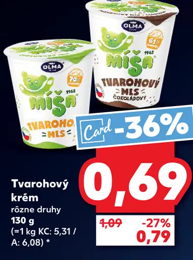 Olma Mr. Tvaroho tvarohový krém