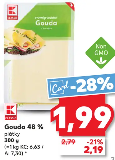 K-Classic Gouda plátky