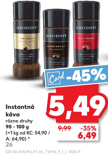Davidoff Instantná káva