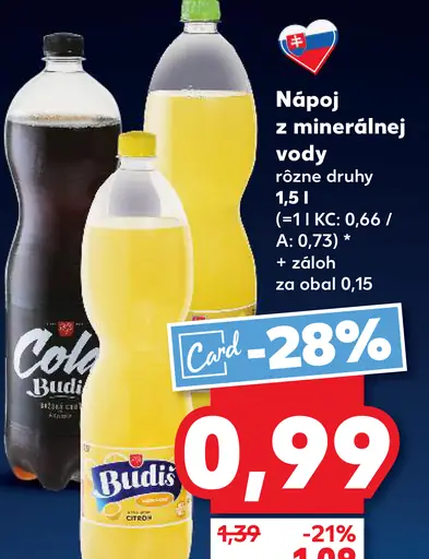 Budiš Nápoj z minerálnej vody