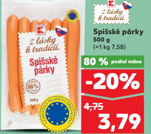 K-Classic Spišské párky