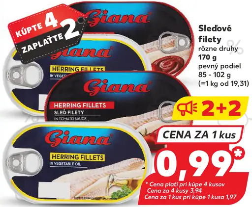 Giana Sleďové filety