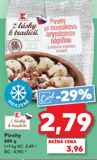 K-Classic Pirohy zemiakové s bryndzou