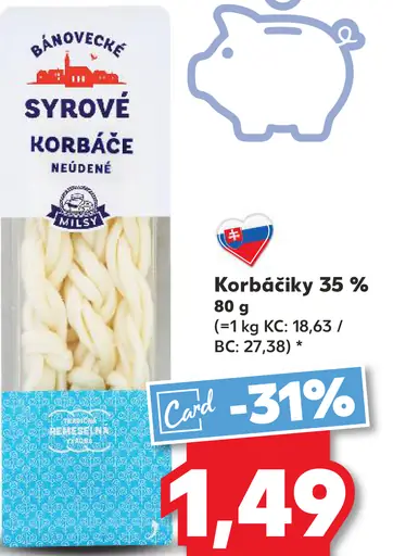 Bánovecké syrové Korbáčiky neúdené